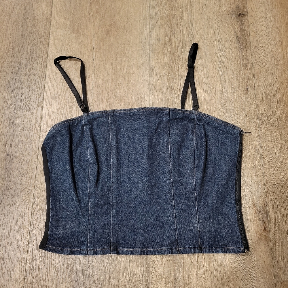 1990s dolce and Gabbana denim corset